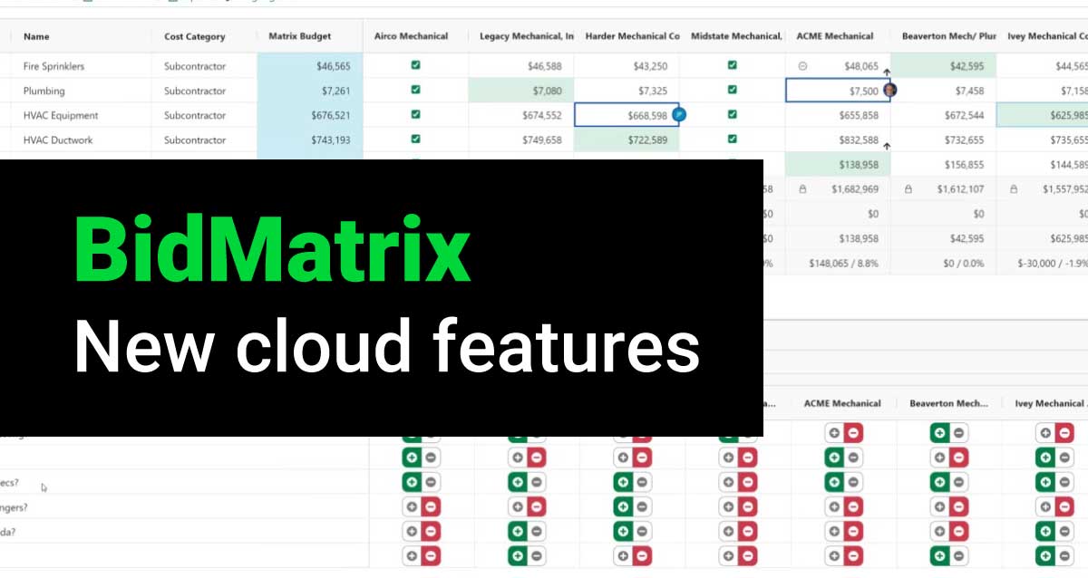 Win More Bids with Sage BidMatrix